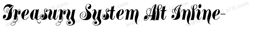 Treasury System Alt Inline字体转换